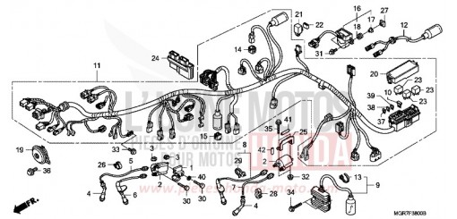 WIRE HARNESS VT750SB de 2011